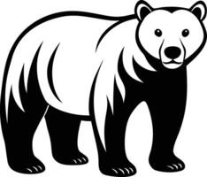 This cute bear graphic illustration captures the playful nature of bears in a charming and delightful way vector