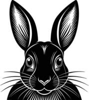 This cute rabbit graphic illustration captures the playful spirit of bunnies in a simple and charming design vector