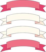 Abstract ribbon graphics illustration combining geometric shapes and fluid movements for a contemporary look vector