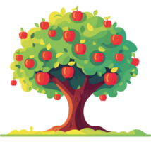 An apple tree with lots of apples on it png