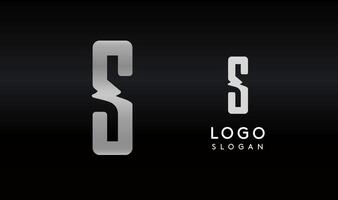 Stylized letter S with sharp, abstract cuts like bullet passing trail through letter for modern sleek logo design, creative agencies branding, tech startup, corporate identity. illustration. vector