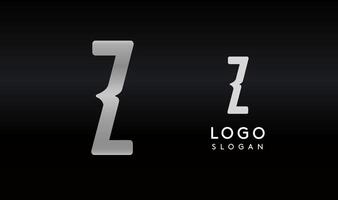 Stylized letter Z with sharp, abstract cuts like bullet passing trail through letter for modern sleek logo design, creative agencies branding, tech startup, corporate identity. illustration. vector