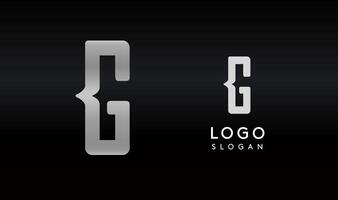 Stylized letter G with sharp, abstract cuts like bullet passing trail through letter for modern sleek logo design, creative agencies branding, tech startup, corporate identity. illustration. vector