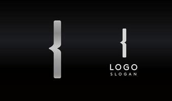 Stylized letter I with sharp, abstract cuts like bullet passing trail through letter for modern sleek logo design, creative agencies branding, tech startup, corporate identity. illustration. vector