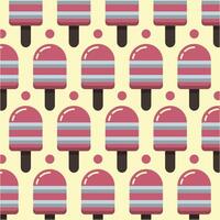 Ice Cream Pattern background design vector