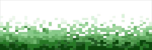 Fading green pixel pattern. Abstract pixels disintegrate pattern, geometric mosaic shape background vector