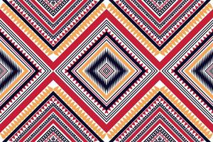 Mexican Abstract Tribal Pattern Design Geometric shapes, colored triangles, tiles, embroidery patterns, fabric pattern designs, carpets, pillows, shirts, pants, bedding, curtains vector