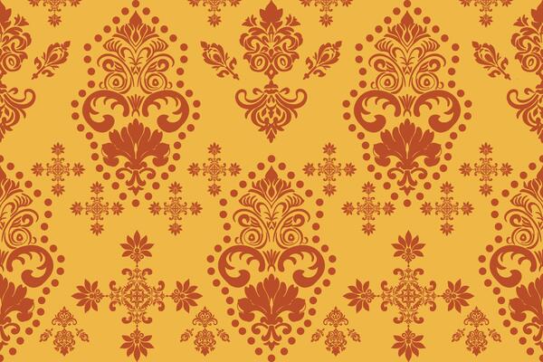 The abstract floral pattern of the ethnic design fabric is ideal for decorating items such as pillows or bags. Adds brightness and character to a space Can be used for both fashion and home decoration