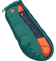 A sleeping bag with a zipper on the side png