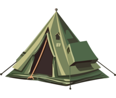 A tent with a green color png