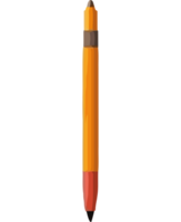 A pencil with a black tip and a red tip png
