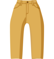 A pair of pants with a zipper on the side png