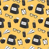 Lunch Break Delight Seamless Pattern vector