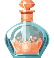 A bottle with a crown on top png