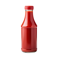 a bottle of red hot sauce isolated on transparent background png