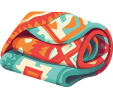 une coloré couverture avec une modèle sur il png