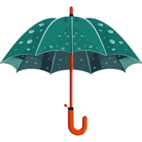 An umbrella with rain drops on it png