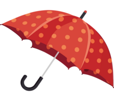 An umbrella with polka dots on it png