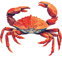 A crab with large claws and a large head png