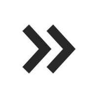 Fast Forward Right Direction Arrow Icon vector