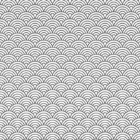 Linear Round Japanese Ornament Pattern Background vector