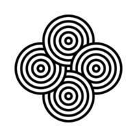 Loop Abstract Shape Element Icon vector