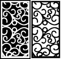 a set of three black and white designs with a white background. vector