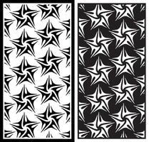decorative sail panel starfish pattern variations of curved lines vector