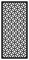 a black and white rug with a geometric pattern vector
