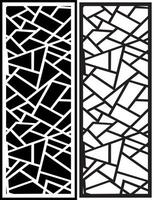 geometric rectangular key laser cutting panel motif vector