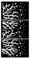 geometric ornament with tree trunk motif and dots on it vector