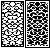 two black and white frames with a design that says the top . vector