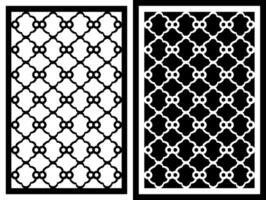 a black and white geometric design with a black and white pattern vector