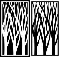 a black and white image of trees with the words trees on them. vector
