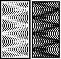 geometric ornament curved line motif varies from small to large vector