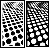 decoration panel motif with black and white circle background aligned in rows vector