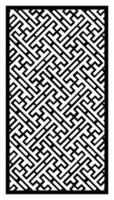 a black and white geometric pattern is shown in this image vector