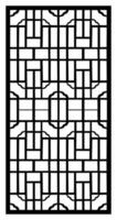 a black and white picture of a window with the number 2 on it vector