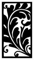 a black and white print of a design in a black and white background. vector