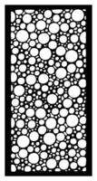 a black phone with circles like circles and circles. vector