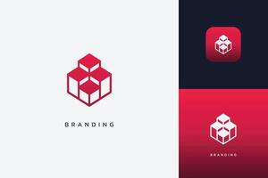 Home Block Building Logo Modern Structure vector