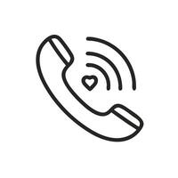 Phone call icon in flat style. Call illustration on white isolated background. Telephone business concept. vector