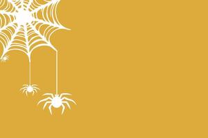 Halloween party invitation background with elements. vector