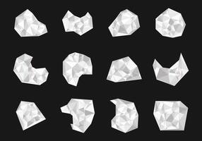Abstract Triangular Element Decoration for Background. Set of 3D Geometric Polygon, Illustration vector