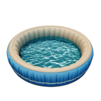 An inflatable pool with water in it png