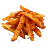 spicy french fries transparent background png