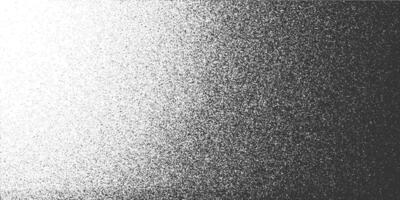 Grunge surface texture with noise, grain, dots. Abstract white black background with grungy gritty subtle black splatter, dust, sand. Haltone effect. Overlay template. vector