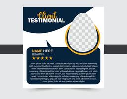 Client Testimonials Design testimonial vector