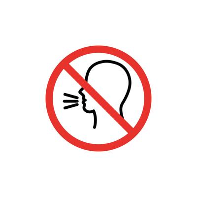 Keep Quiet Sign Vector Art, Icons, and Graphics for Free Download