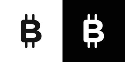 Bitcoin icon Flat fill set collection vector